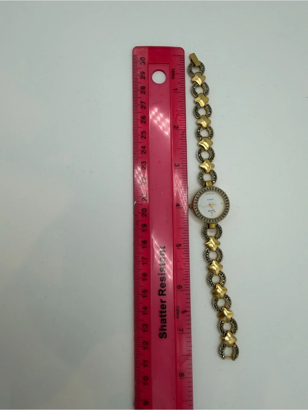 Two-Tone Gold and Silver Bracelet Watch for Women